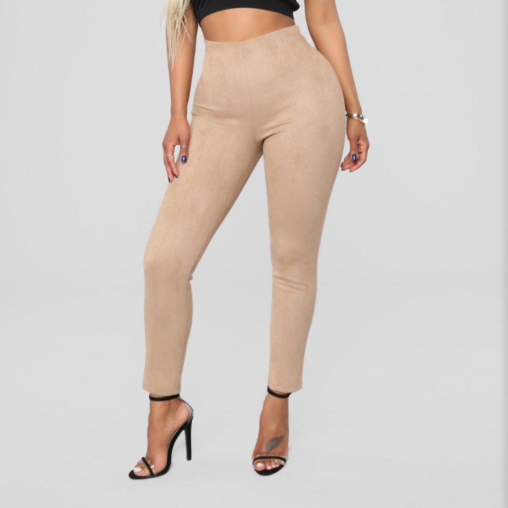 NWT faux suede leggings